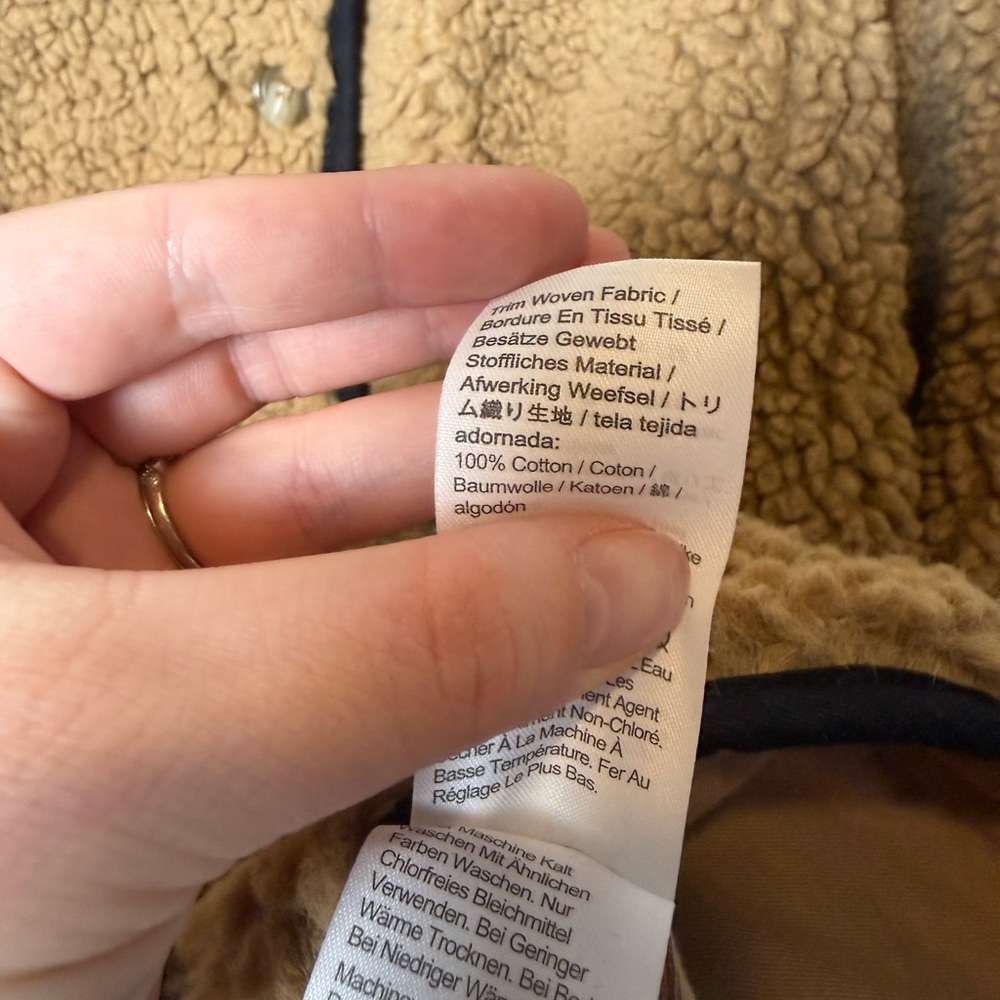 J.CREW teddy coat 100% cotton - Picture 5 of 6